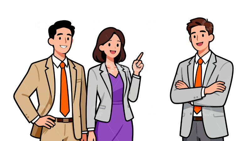 源文件下载【趣麦麦图】卡通商务人物插画设计素材