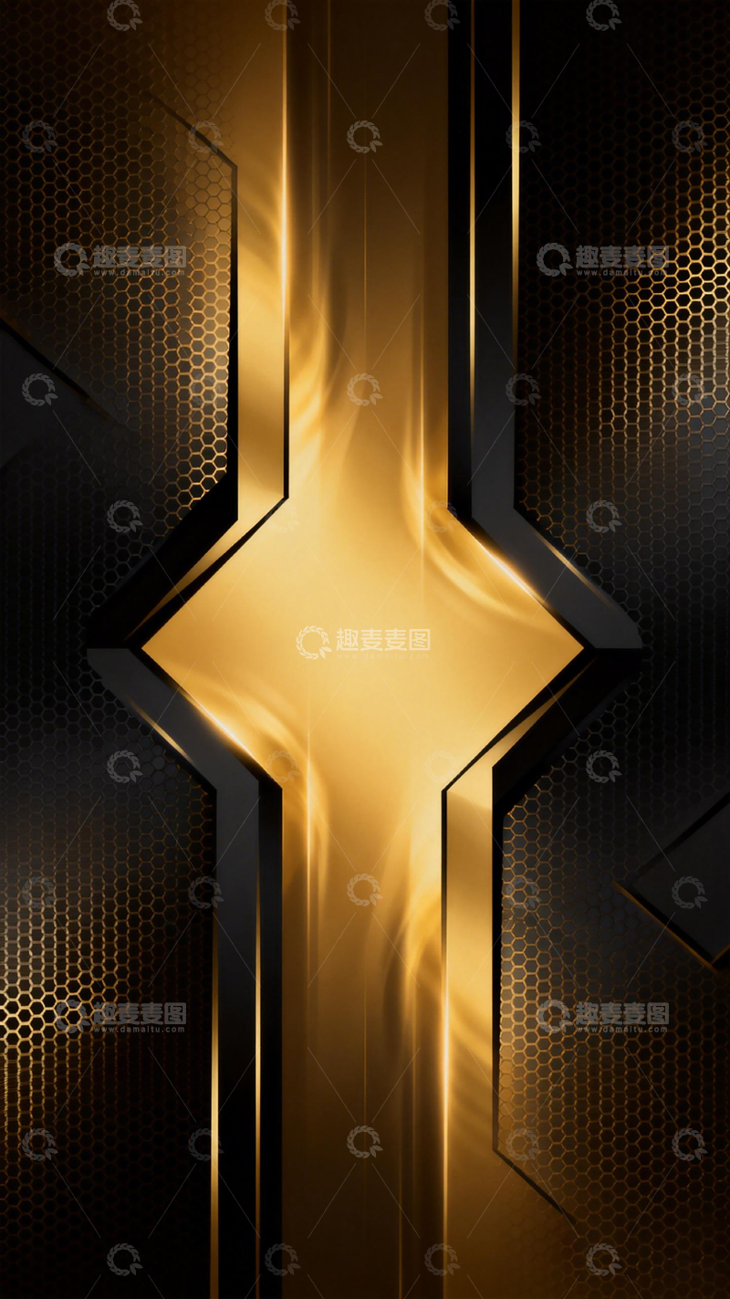 高清大图下载【趣麦麦图】金属质感几何图形背景设计