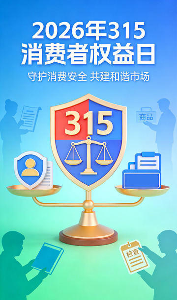 消费者权益日设计宣传海报素材