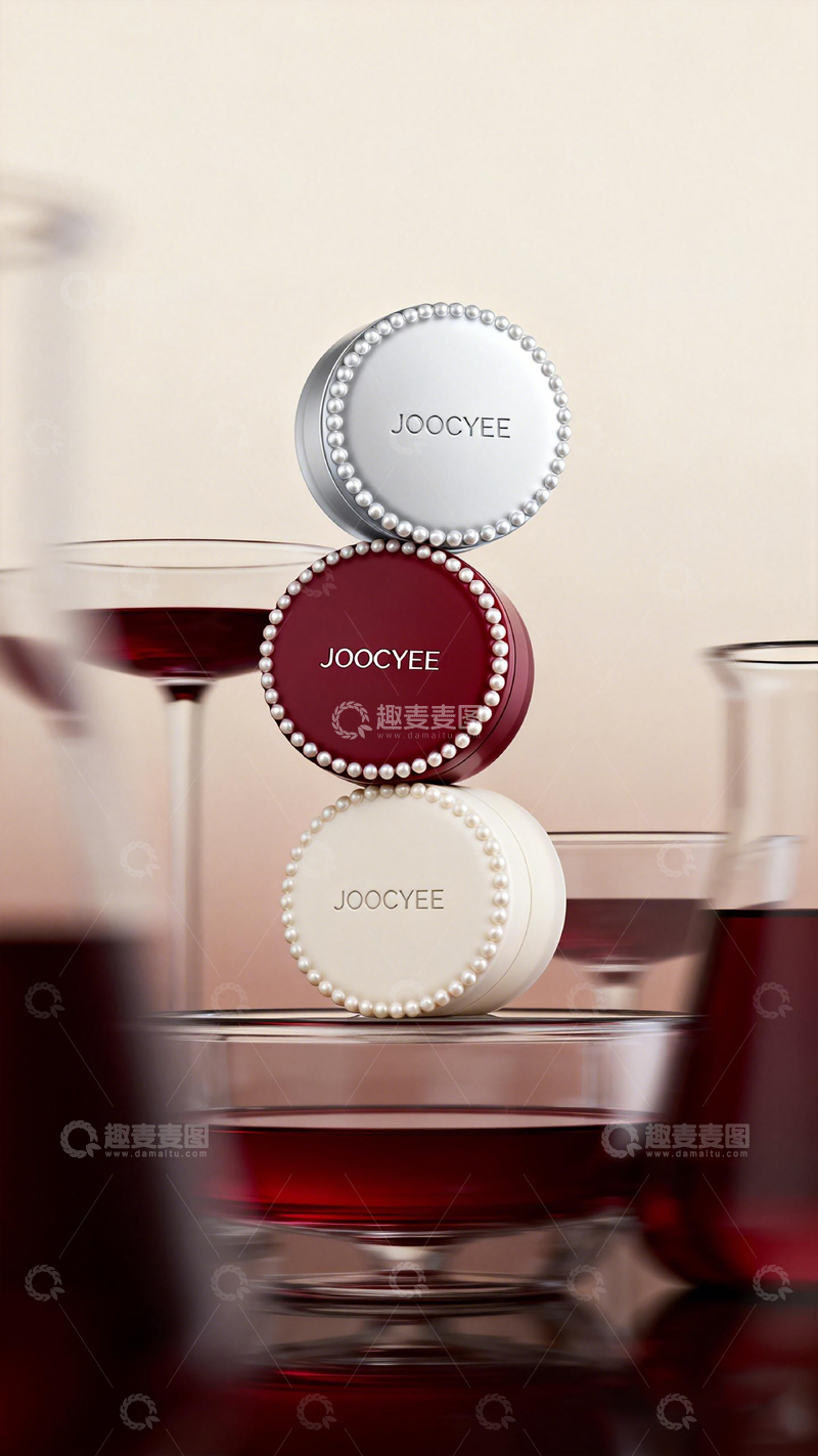 高清大图下载【趣麦麦图】精致化妆品罐摄影