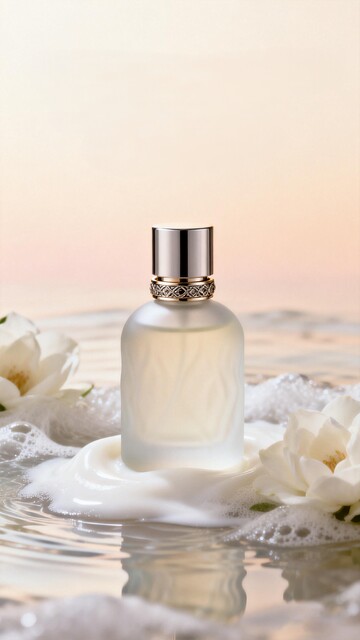 香水瓶花水景摄影