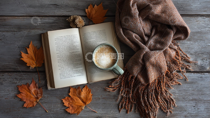 高清大图下载【趣麦麦图】秋日静谧时光的诗意邂逅