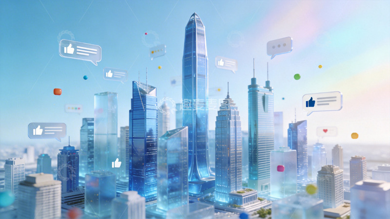 高清大图下载【趣麦麦图】3d立体城市微观场景1