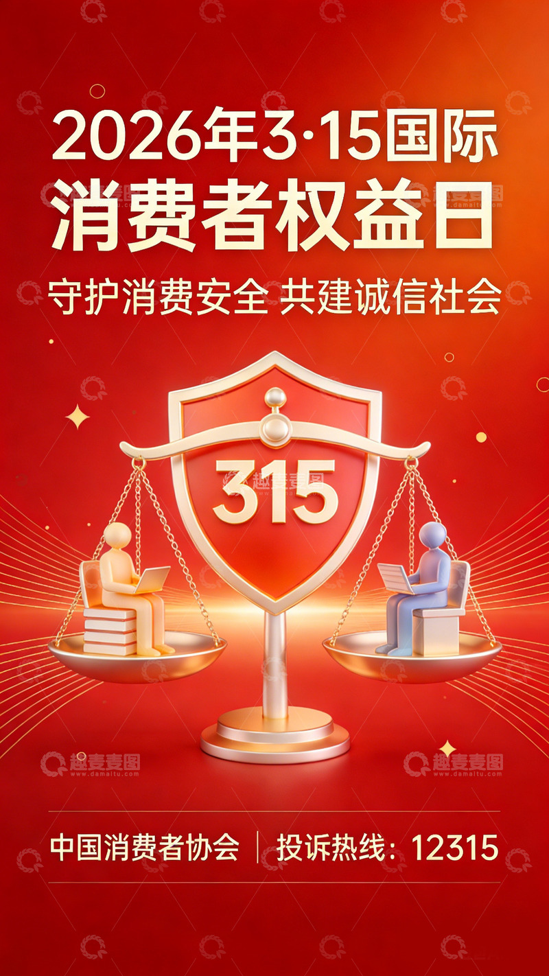 高清大图下载【趣麦麦图】315宣传海报设计素材