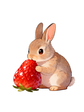 吃草莓的小兔子4