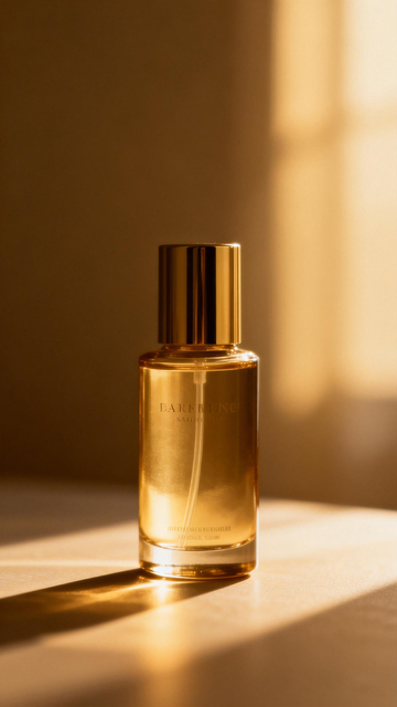 阳光下的香水瓶摄影