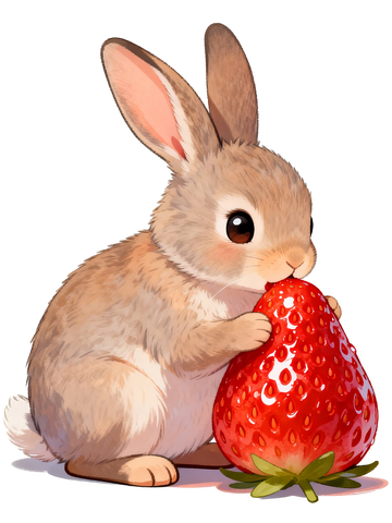 吃草莓的小兔子3