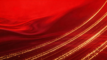 金色抽象粒子红色背景2