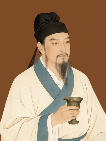 工笔画唐朝诗人2
