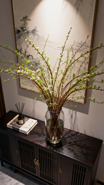 中式雅居花瓶插花装饰