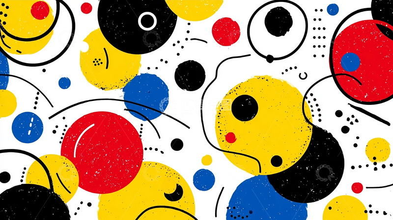 高清大图下载【趣麦麦图】彩色几何奇幻世界