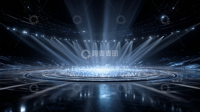 高清大图下载【趣麦麦图】星际光影奇幻舞台