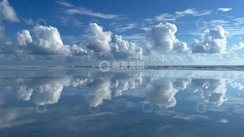 高清大图下载【趣麦麦图】天际云海的奇幻倒影