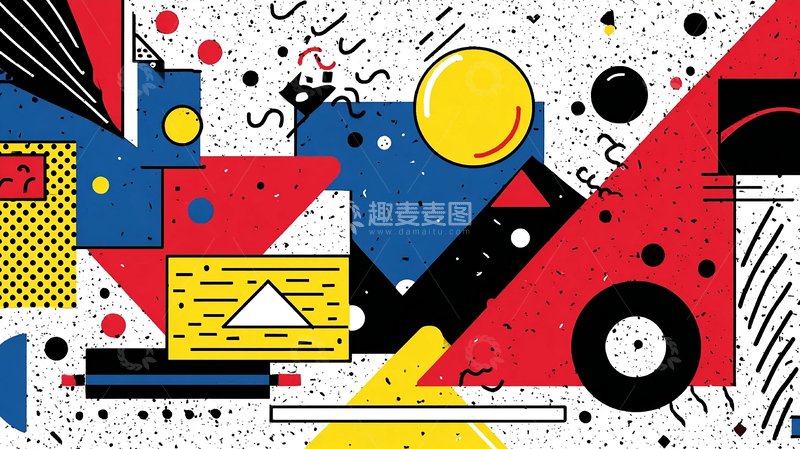 高清大图下载【趣麦麦图】现代派视觉碎片拼贴