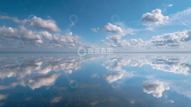 高清大图下载【趣麦麦图】天空之镜：云海倒映的神秘世界
