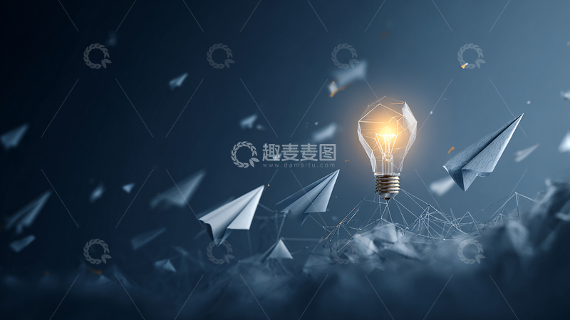 高清大图下载【趣麦麦图】智慧火花点亮未来之路