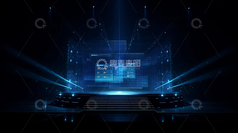 高清大图下载【趣麦麦图】未来科技梦境舞台