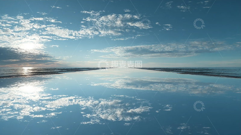 高清大图下载【趣麦麦图】天穹倒映海面奇幻之境