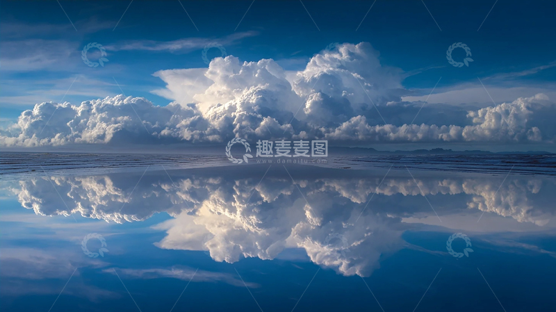 高清大图下载【趣麦麦图】天空之镜：云海倒映的奇异景象