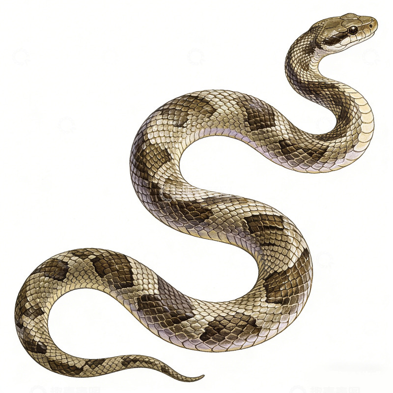 高清大图下载【趣麦麦图】蛇类插画野生动物摄影