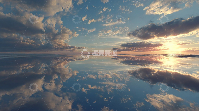 高清大图下载【趣麦麦图】天空奇观的镜像倒影
