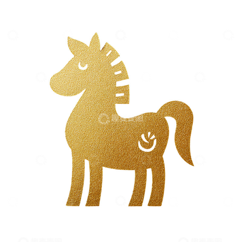 高清大图下载【趣麦麦图】金色魔幻独角兽闪耀