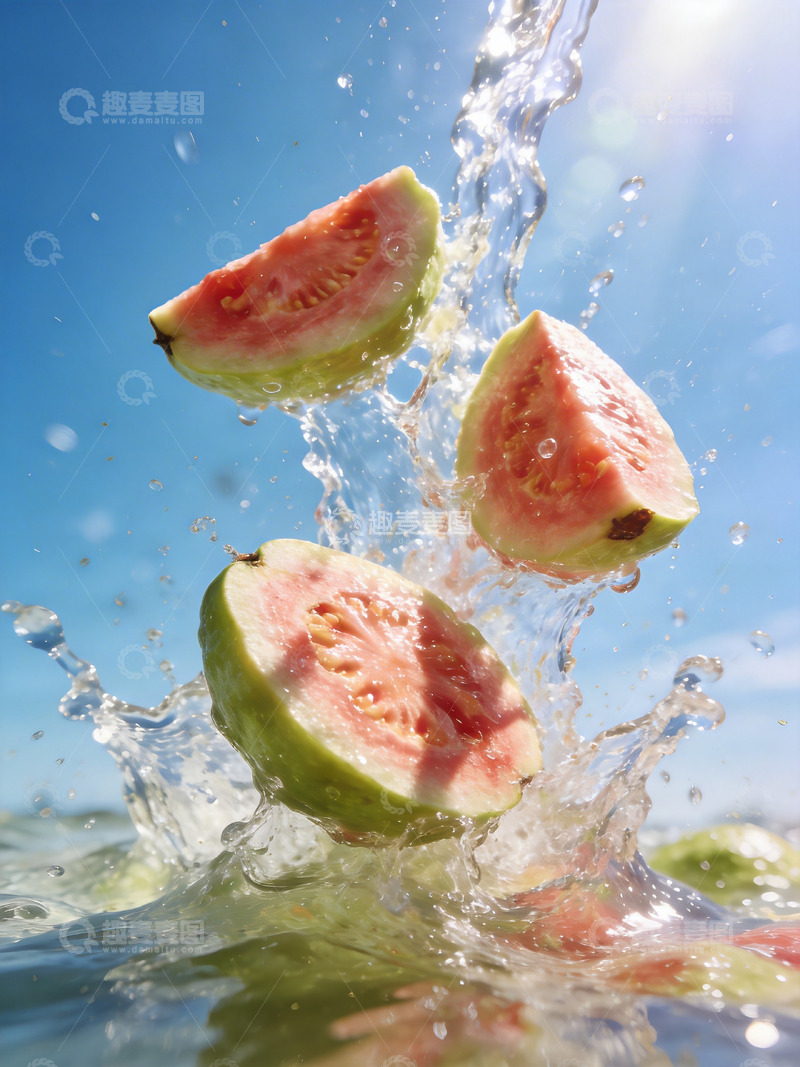 高清大图下载【趣麦麦图】红心芭乐创意摄影1