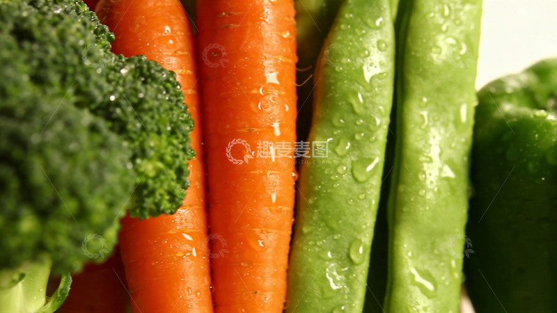 高清大图下载【趣麦麦图】新鲜蔬菜混合特写摄影