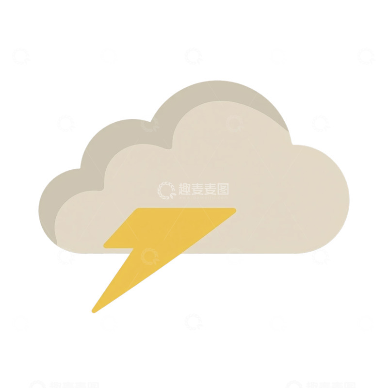 高清大图下载【趣麦麦图】暴风雷电云彩的暗示