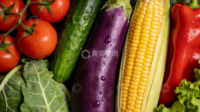 高清大图下载【趣麦麦图】多彩新鲜蔬菜摄影图片