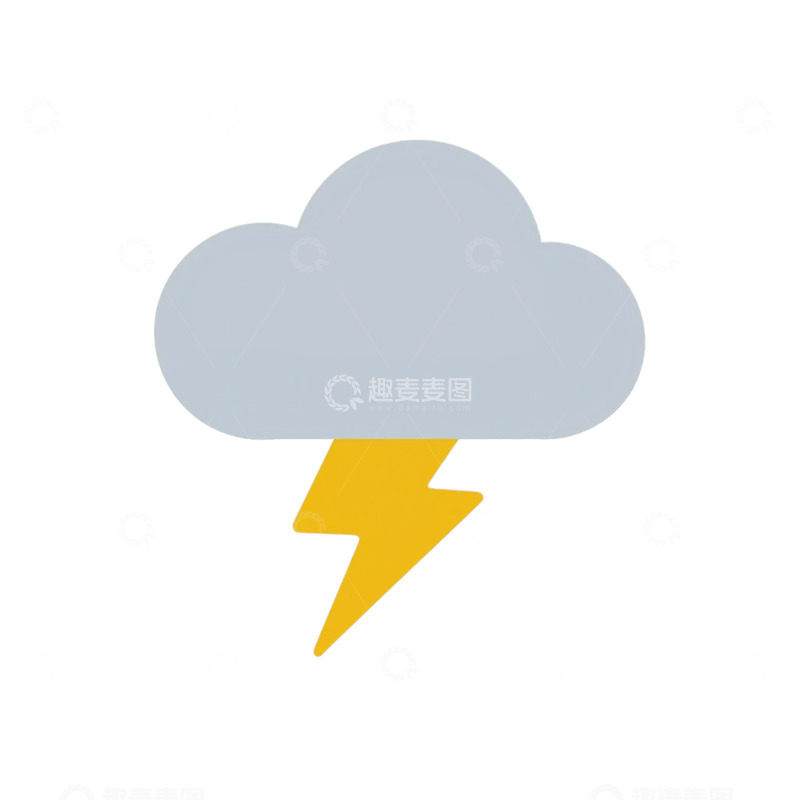 高清大图下载【趣麦麦图】雷鸣中的阴云与闪电交织