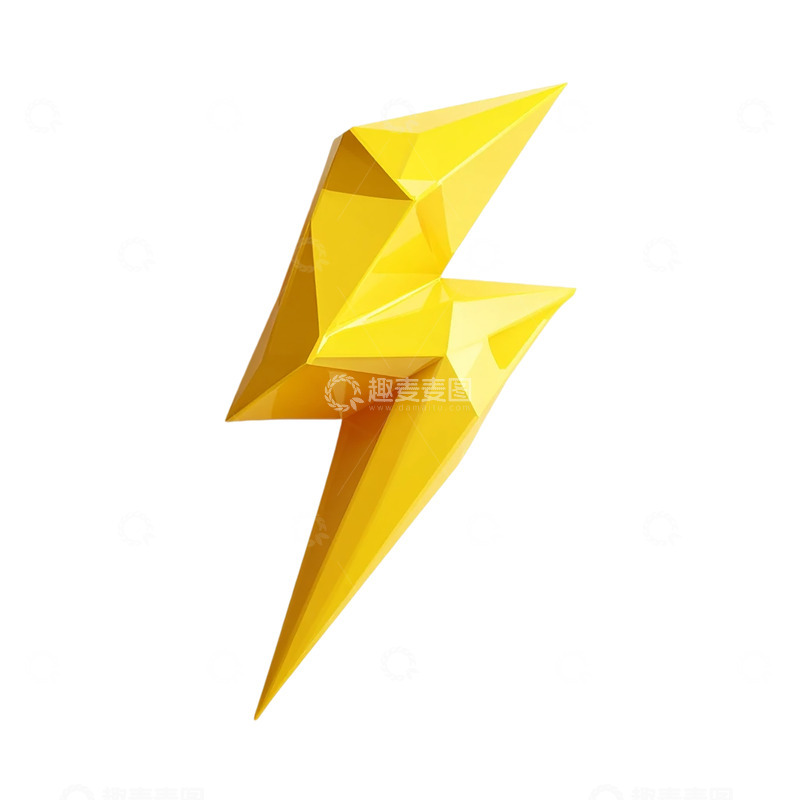 高清大图下载【趣麦麦图】闪电之影：几何光影交错的未来感