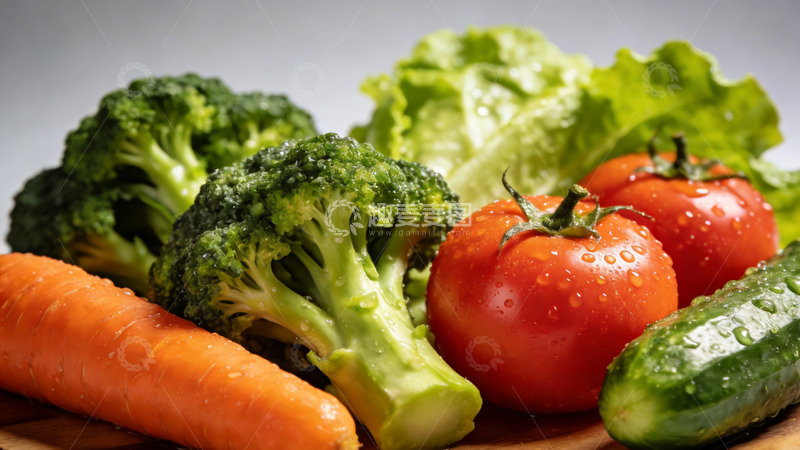 高清大图下载【趣麦麦图】新鲜蔬菜拼盘摄影