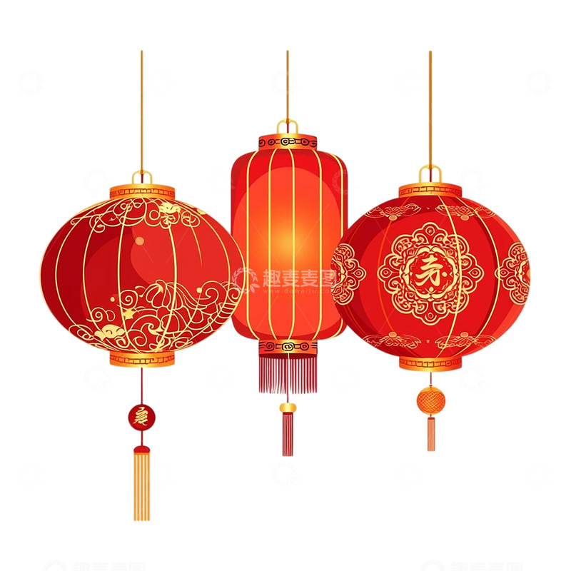 高清大图下载【趣麦麦图】红灯笼的璀璨传奇