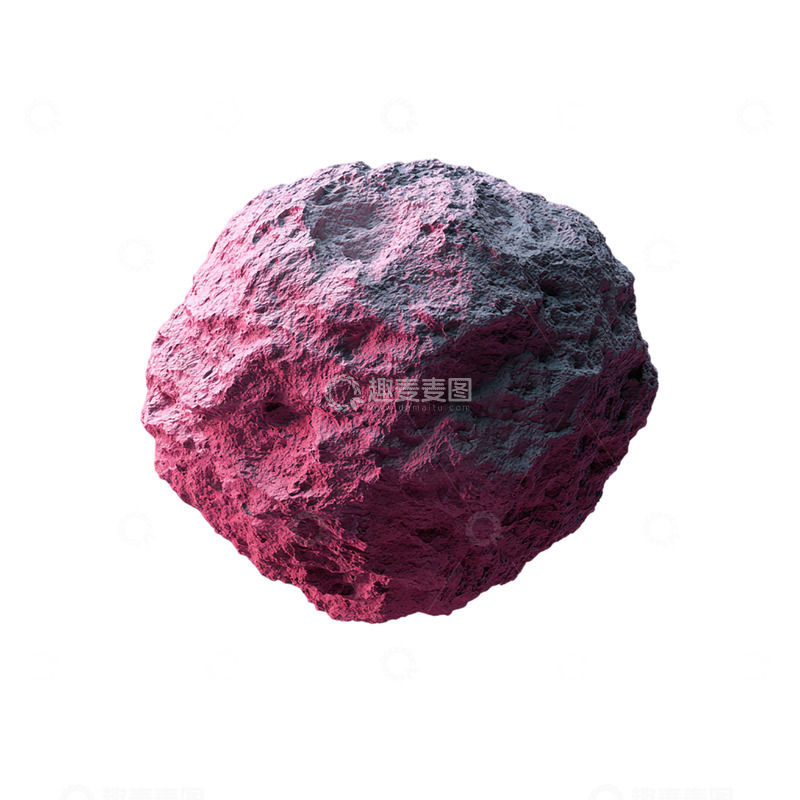 高清大图下载【趣麦麦图】荧光夜空中的奇异陨石