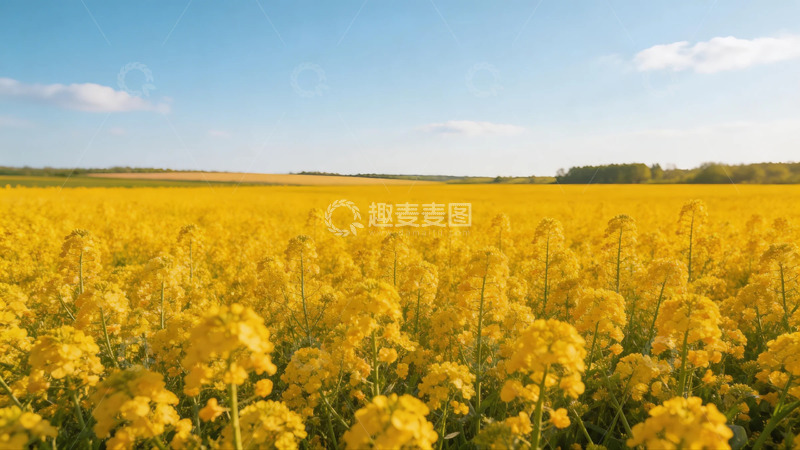 高清大图下载【趣麦麦图】油菜花田风光摄影图片