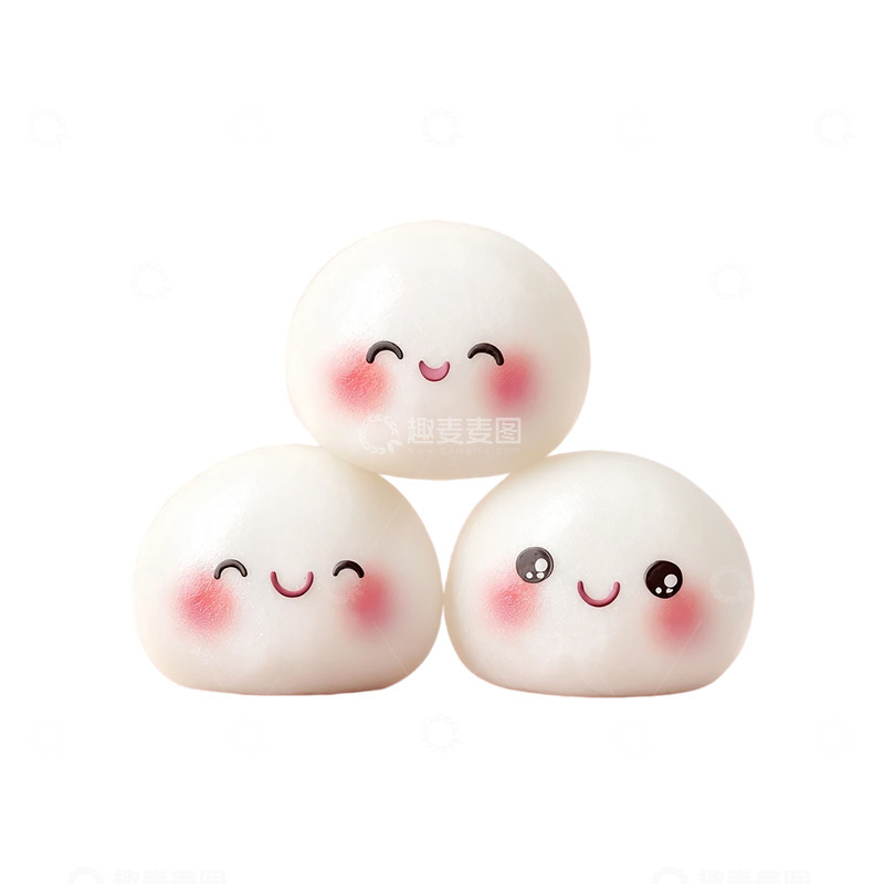 高清大图下载【趣麦麦图】微笑元气团子俱乐部