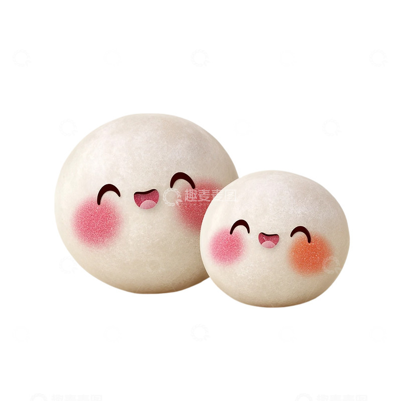 高清大图下载【趣麦麦图】糯米团子的温柔微笑传说