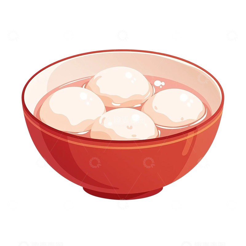 高清大图下载【趣麦麦图】-温润如玉的汤圆盛宴