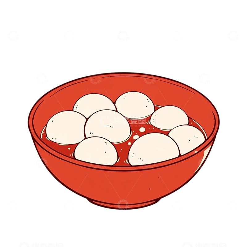 高清大图下载【趣麦麦图】红陶碗中漂浮的白色圆球奇观