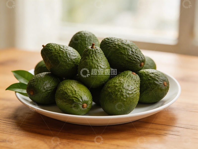高清大图下载【趣麦麦图】新鲜鳄梨堆叠盘