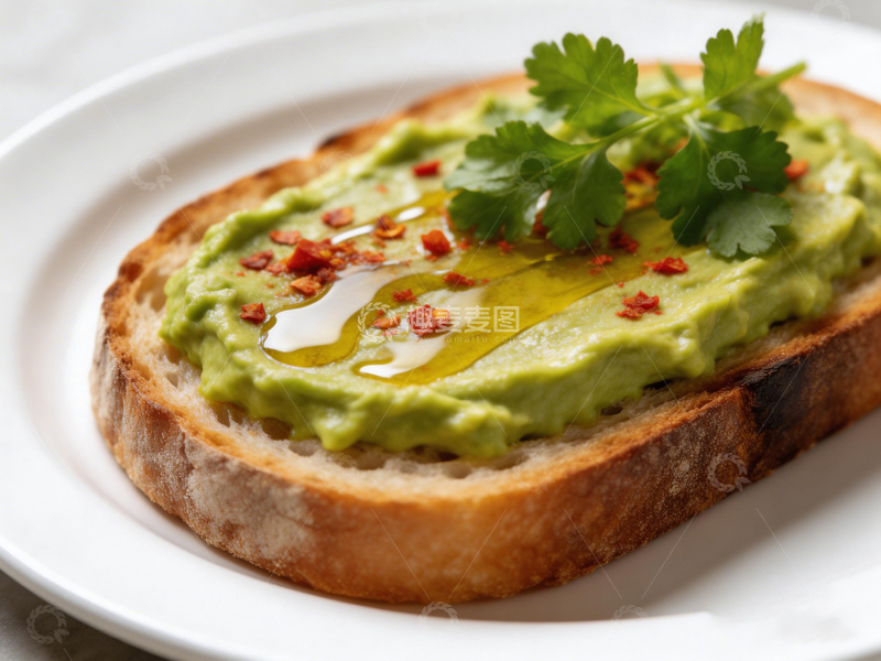 高清大图下载【趣麦麦图】简约吐司牛油果美食摄影