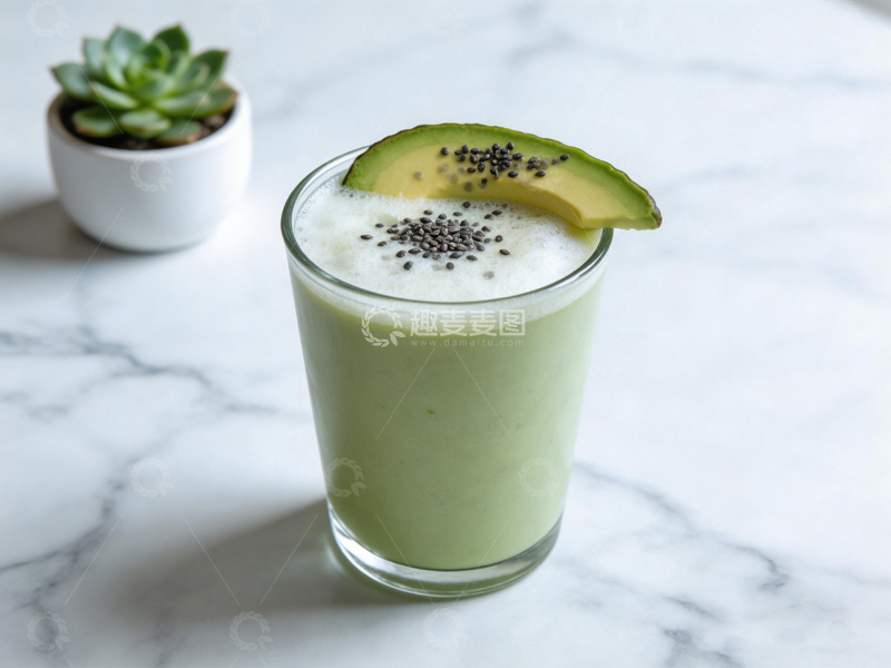 高清大图下载【趣麦麦图】绿色果汁饮品摄影