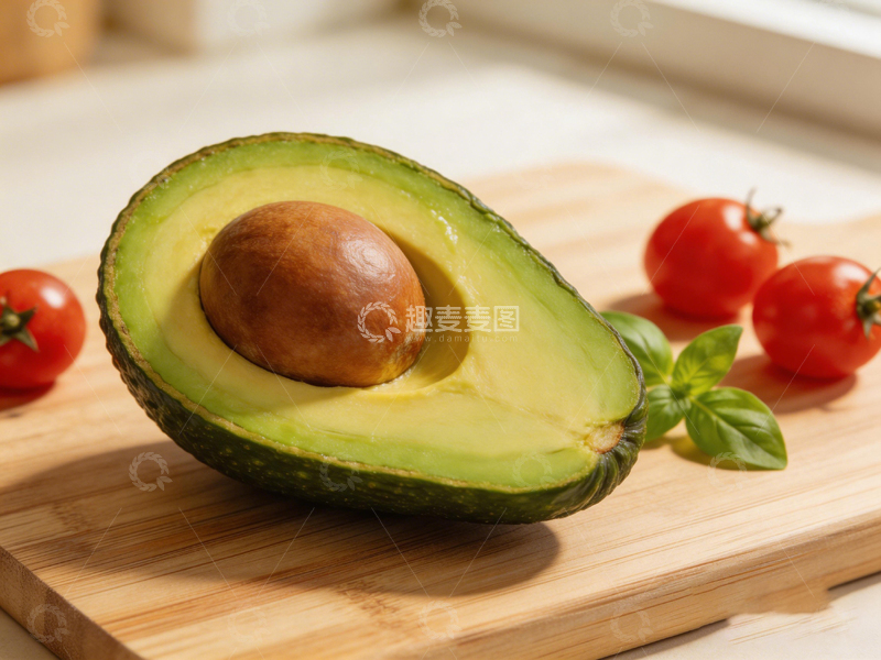 高清大图下载【趣麦麦图】新鲜牛油果与番茄美食摄影