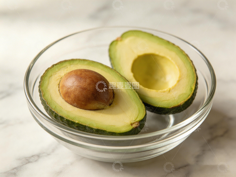 高清大图下载【趣麦麦图】透明碗中牛油果切片静物摄影