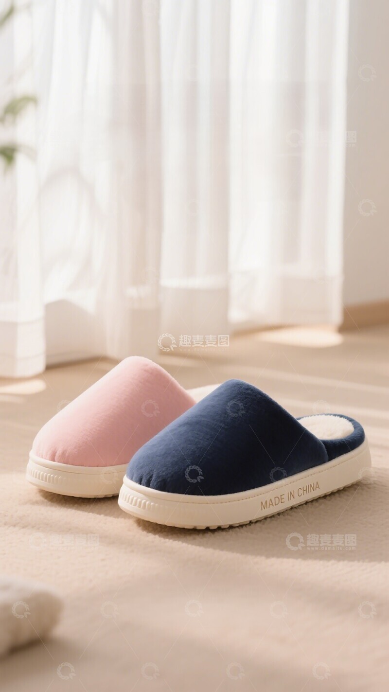 高清大图下载【趣麦麦图】家居拖鞋温馨场景