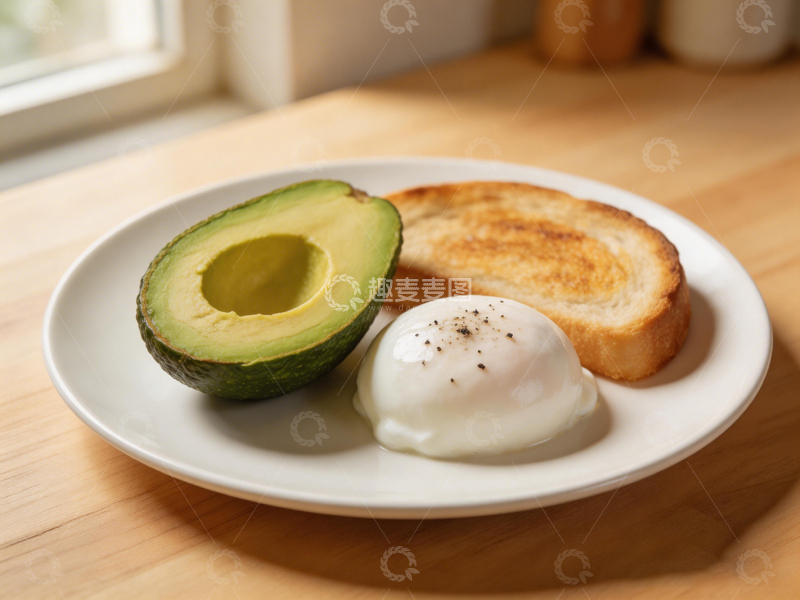 高清大图下载【趣麦麦图】简约早餐盘美食摄影1
