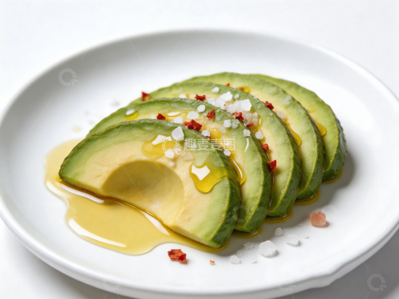 高清大图下载【趣麦麦图】简约牛油果美食摆盘设计