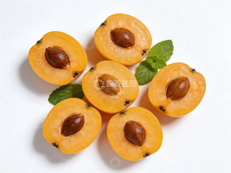 高清大图下载【趣麦麦图】清新黄杏切片特写摄影图