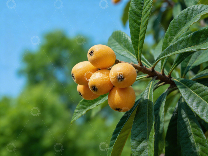 高清大图下载【趣麦麦图】枇杷果枝特写自然风光摄影